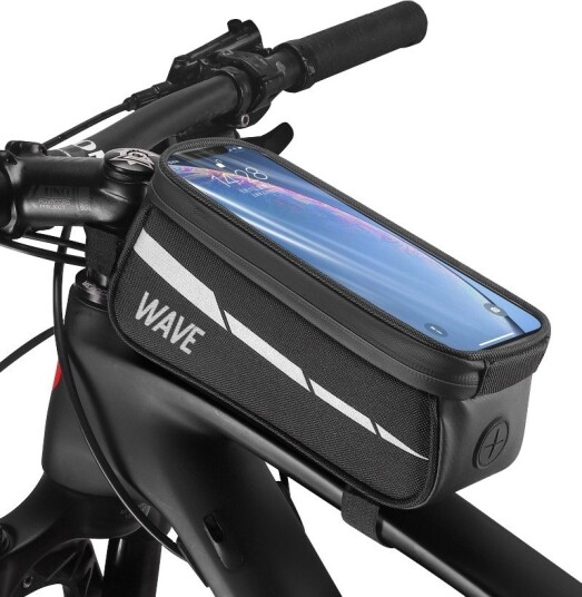 Sykkelveske Wave for smarttelefon 7" svart