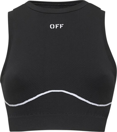 Off White Dame Topper Svart M, Off White Dame Topper Svart M,