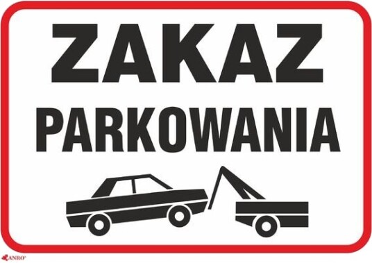 Anro Skilt Ikke Parkér 89/L/P