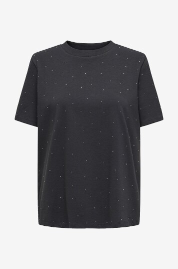 Only T skjorte onlMonja S/S StudSvart