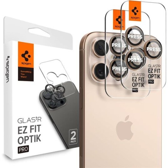 Spigen Optik Pro 2-pakning Linsebeskytter for iPhone 16 Pro og Pro Max Spigen Optik Pro 2-pakning Linsebeskytter for iPhone 16 Pro og Pro Max