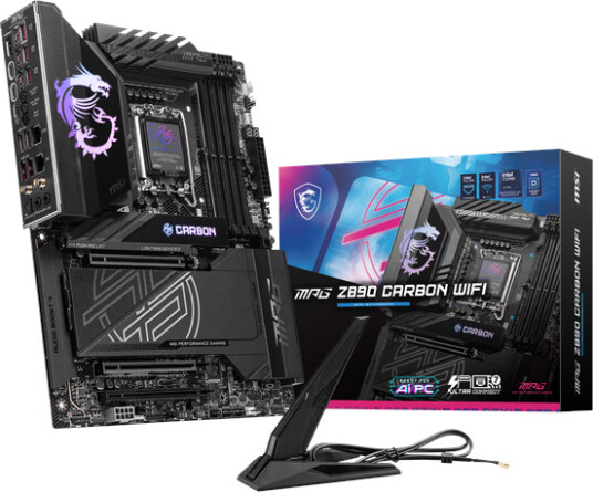Msi Mpg Z890 Carbon Wifi - Hovedkort - Atx - Lga1851-Sokkel - Z890 Chipset - Usb 3.2 Gen 1, Usb-C 3.2 Gen 2X2 - 2.5 Gigabit Lan, 5 Gigabit Ethernet, Wi-Fi 7, Bluetooth - Innbygd Grafikk (Cpu Kreves) - Hd-Lyd (8-Kanalers)