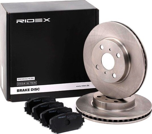 Bremseskiver og klosser RIDEX 3405B0304
