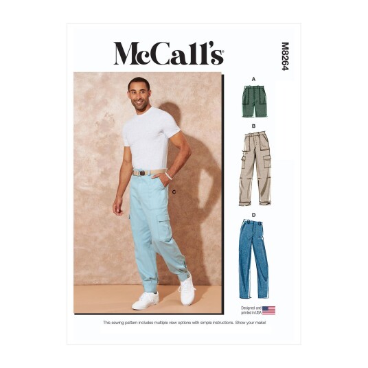 McCall's 8264 - Bukse & Shorts til herre AA (34-36-38-40-42) McCall's 8264 - Bukse & Shorts til herre AA (34-36-38-40-42)