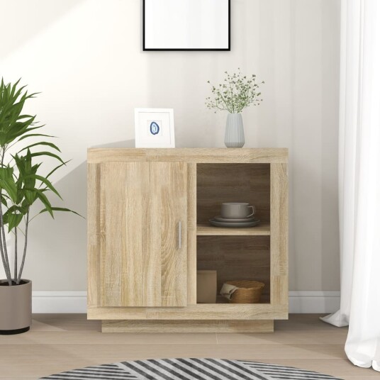 vidaXL Skjenk sonoma eik 80x40x75 cm