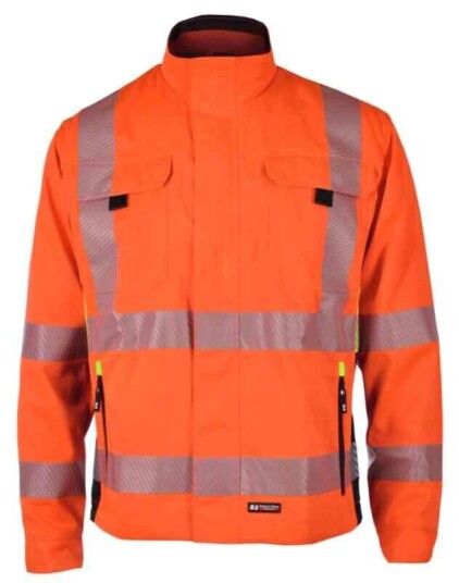 BS Gjøvik Arbeidsjakke, HiVis kl.3 Unisex, Str. 48, Oransje/Sort BS Gjøvik Arbeidsjakke, HiVis kl.3 Unisex, Str. 48, Oransje/Sort