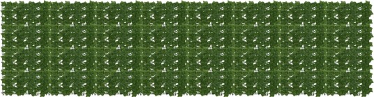  Balkong skjerm med blader Grønn 400 x 100 cm