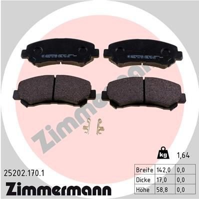 Bremseklosser ZIMMERMANN 25202.170.1 Bremseklosser ZIMMERMANN 25202.170.1