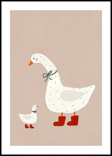 Goose and Gosling Plakat Plakat / 30x40cm Goose and Gosling Plakat Plakat / 30x40cm
