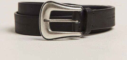 Tiger of Sweden Ecus Leather Western Belt Black Tiger of Sweden Ecus Leather Western Belt Black