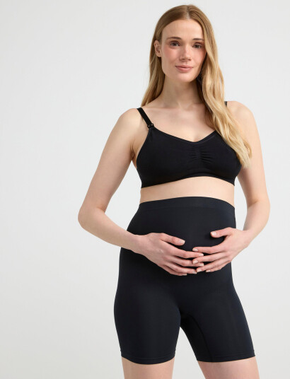 Lindex Brief Seamless Biker High Mom - Black - 34 Lindex Brief Seamless Biker High Mom - Black - 34