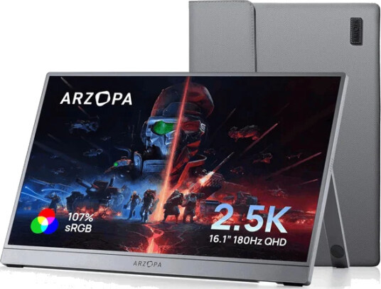 Arzopa Z3FC 16,1" QHD Bærbar Skjerm 180Hz IPS med FreeSync Arzopa Z3FC 16,1" QHD Bærbar Skjerm 180Hz IPS med FreeSync