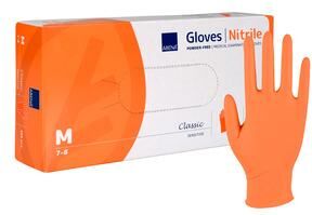 Abena Classic Sensitive Powder Free Nitrile Gloves Orange 100 stk. Abena Classic Sensitive Powder Free Nitrile Gloves Orange 100 stk.