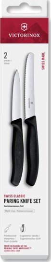 Victorinox Swiss Classic knivsett 2 deler, svart