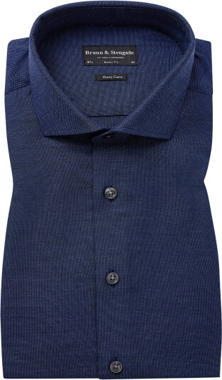 Bruun & Stengade Bs Haumann Modern Fit Shirt   Navy   41