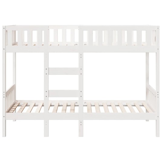 Køyeseng hvit 80x200 cm heltre furu 3308599