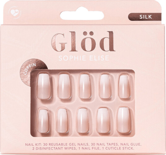 Glöd Sophie Elise Gel Nails Coffin Silk Glöd Sophie Elise Gel Nails Coffin Silk