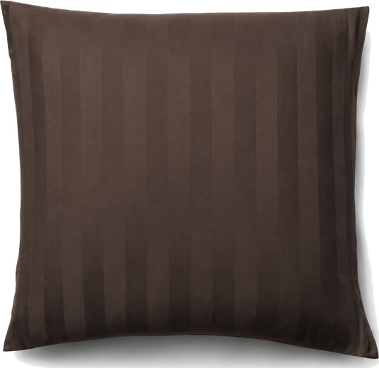 Bambus putetrekk 60x63 cm 100% bambus Brune jacquardvevde striper