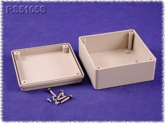 Hammond Electronics RS5105S 105 × 105 × 55 mm ABS Grå Kabinett