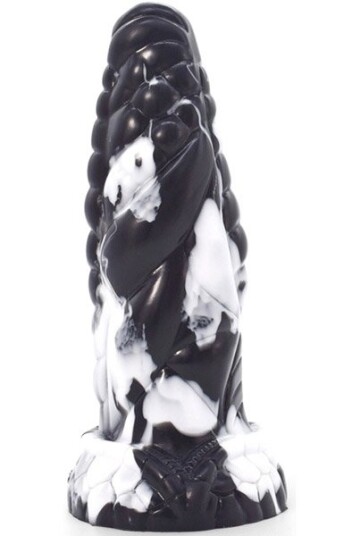Dildo Pythor Black-White 23 cm