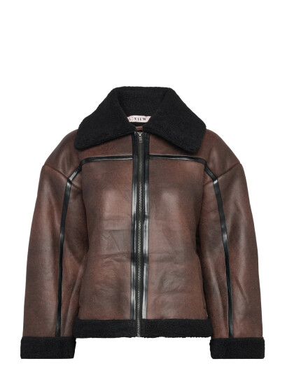A-View Alise Coat - Brown - 34