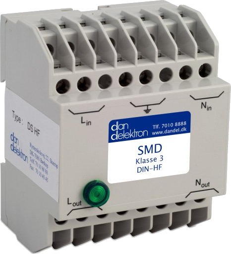 Dan Delektron Transientbeskyttelse SMD Klasse 3 med Innebygd HF-filter