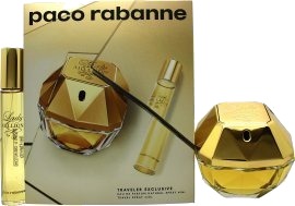 Paco Rabanne Lady Million Gavesett med 80ml og 20ml EDP - Blomsterduft for Dame