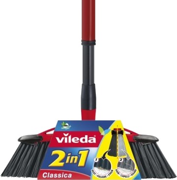 Vileda 143783 Innendørs Sort Grå Rød Myk/Hard Bust Polyetylentereftalat Pet 86 Cm 130 Cm