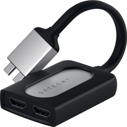 Satechi St Tcdhas Video Adapter Hdmi Hunn Til 24 Pin Usb C Hann 16 Cm Sølv 4K Støtte Satechi St Tcdhas Video Adapter Hdmi Hunn Til 24 Pin Usb C Hann 16 Cm Sølv 4K Støtte
