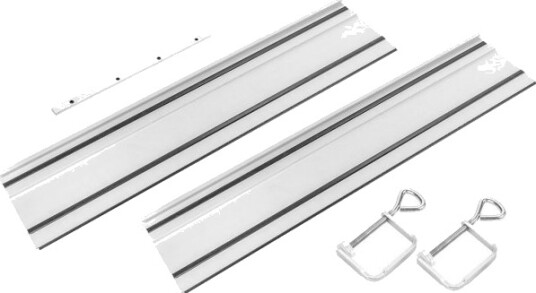 Føringsskinner Graphite 2 X 700 Mm Med Skjøt Og Klemmer