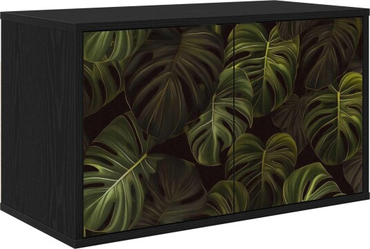 vidaXL Vegghengt TV skap ELBURG 69 x 33 x 40 cm Svart eik
