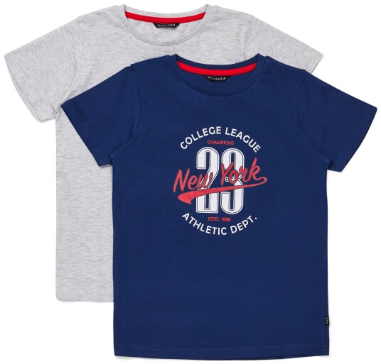 Luca &  Lola Riccione T-Skjorte 2-pack Navy/Grey 146-152