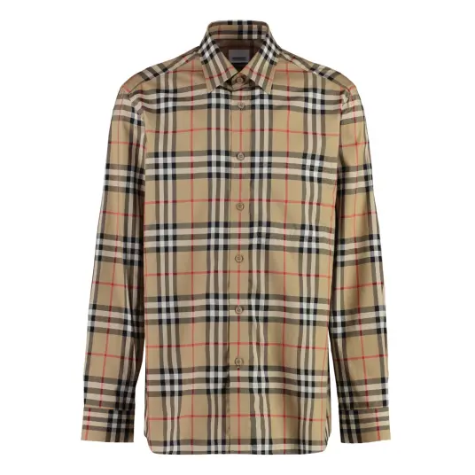 Burberry Herre Skjorter Flerfarget XL Burberry Herre Skjorter Flerfarget XL