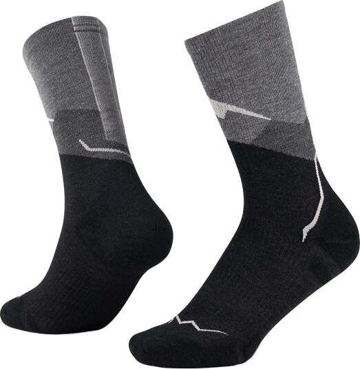 BUFF Lw Merino Wool Crew Socks GRAPHITE L