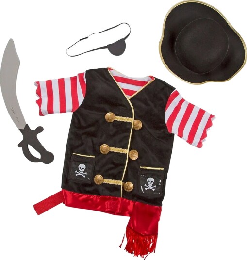 Melissa & Doug Piratkostyme For Barn Fra 3 År