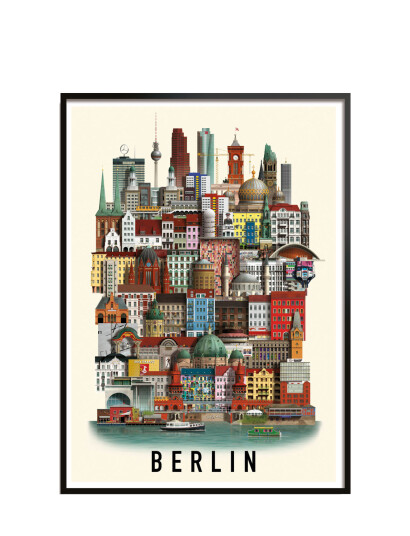 Martin Schwartz Berlin Standard Poster - Nude - 50X70CM Martin Schwartz Berlin Standard Poster - Nude - 50X70CM