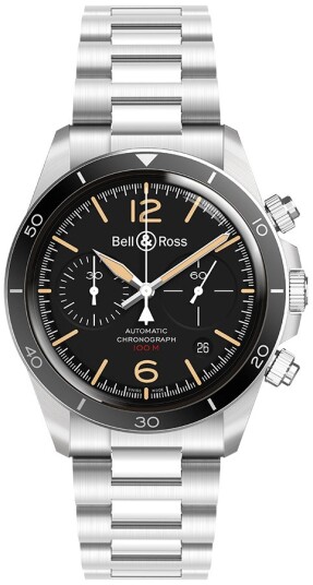 Bell & Ross Herreklokke BRV294 HER ST/SST Br V2 94 Sort/Stål
