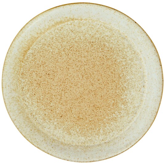 Madam Stoltz Sidetallerken Ø16 cm Off white / Gul Madam Stoltz Sidetallerken Ø16 cm Off white / Gul
