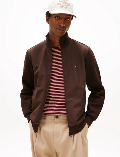 Tommy Hilfiger Essential Intechno Mix Zip Thru - Brown - XXL