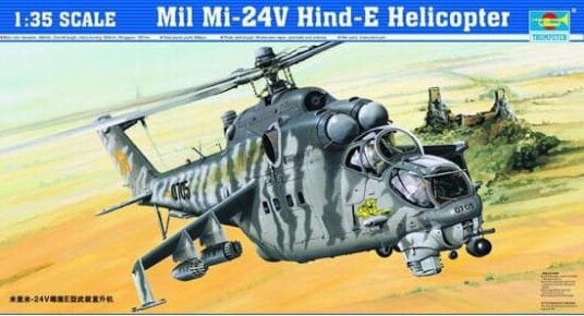 Trumpeter 1/35 Mil Mi-24V Hind-E Helicopter
