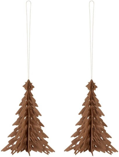 Cooee Design Paper Pinetree pynt 2 pakn. Coffee Cooee Design Paper Pinetree pynt 2 pakn. Coffee