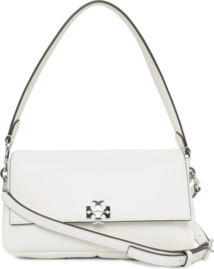 Tory Burch Charlie Small Shoulder Bag White ONE SIZE