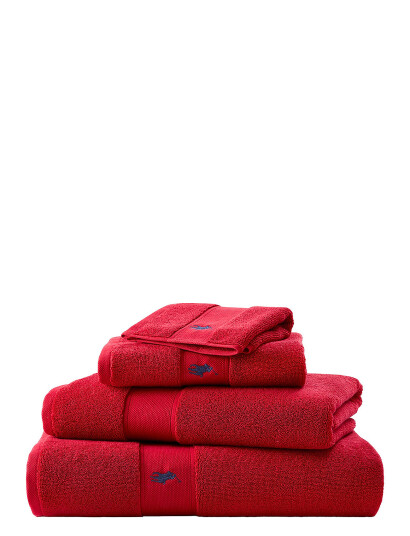Ralph Lauren Home Poloplay Wash Towel Red 33X33CM Ralph Lauren Home Poloplay Wash Towel Red 33X33CM