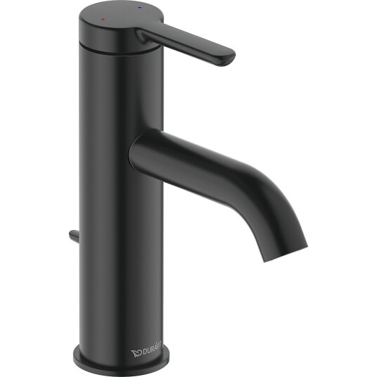 Duravit C.1 1-greps Servantbatteri M Med oppløftventil, Sort Matt