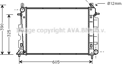 PRASCO SB2028 Radiator motorkjøling