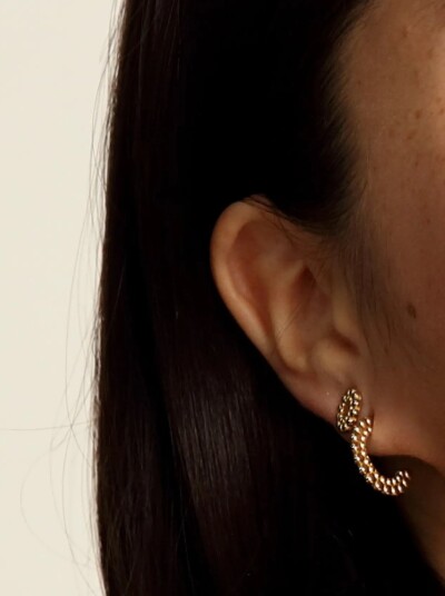 Kalevala Circle Of Light Stud Earrings   Gold   ONE SIZE