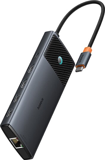 Baseus Metal Gleam II 10in1 USB C Hub grå B00061800123 01