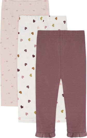 Hust and Claire Leggings 3 pack HCLiva Stillhet Rosa Hust and Claire 62 Leggings Beige Bordeaux Hvit