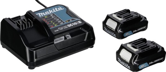 Makita Koffert Batteripakke Energy (2x BL1021B + DC10SB Lader + Makpac )