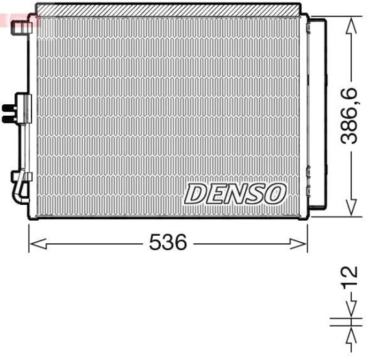 Kondensator DENSO DCN43009 Kondensator DENSO DCN43009